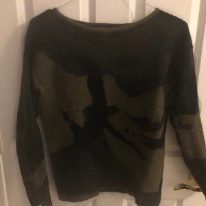 RAG & BONE "Sinclair" Camouflage Jacquard Sweater